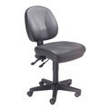 Global Industrial Leather Task Chair, Black 808653